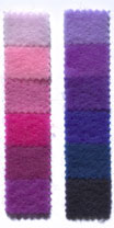 Sample Color Card #B Merino Wool Roving & Prefelt