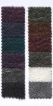 Sample Color Card #A Silk-Infused Merino Wool Prefelt