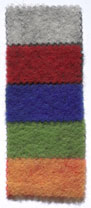 Sample Color Card #A Two-Sided Merino Wool Prefelt